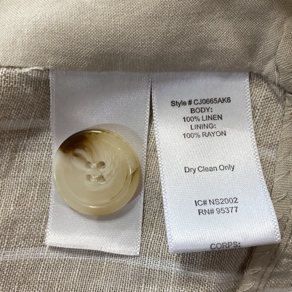 Sanctuary Striped Linen Blazer Medium - Picture 10 of 10